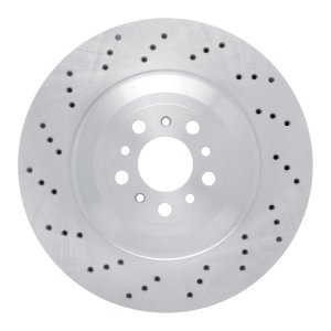 BMW M3 Brake Rotor (1) - Rear - R1 Concepts - Drilled - `21-`25